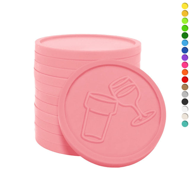 Jetons pour buvette bière et vin en relief - Ø29 mm - 250 pièces