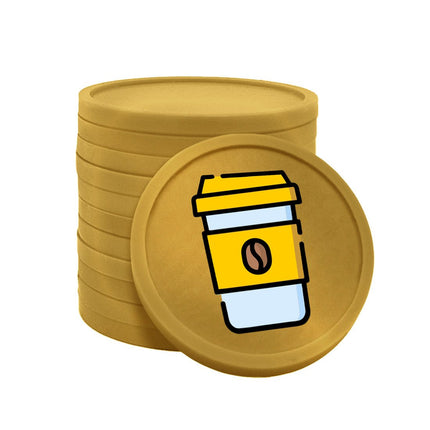 Jetons pour buvette café à emporter Ø29 mm - 100 pièces