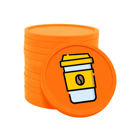 Jetons pour buvette café à emporter Ø29 mm - 100 pièces