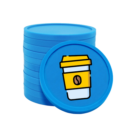 Jetons pour buvette café à emporter Ø29 mm - 100 pièces