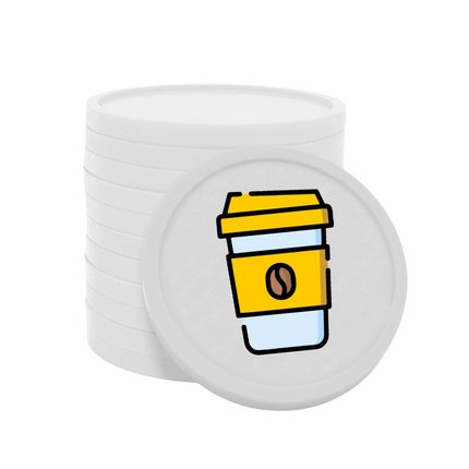 Jetons pour buvette café à emporter Ø29 mm - 100 pièces