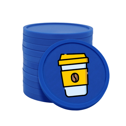 Jetons pour buvette café à emporter Ø29 mm - 100 pièces