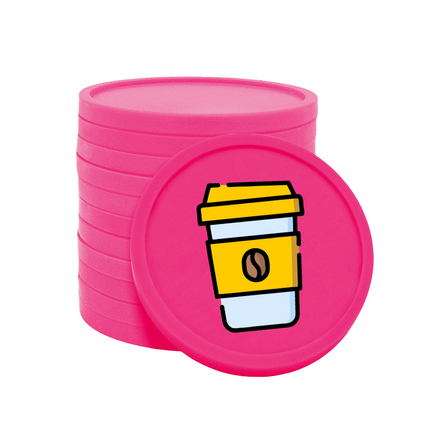 Jetons pour buvette café à emporter Ø29 mm - 100 pièces