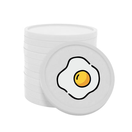 Jetons pour buvette œuf au plat Ø29 mm - 100 pièces
