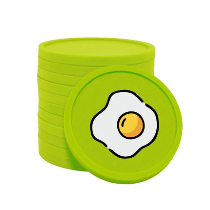 Jetons pour buvette œuf au plat Ø29 mm - 100 pièces