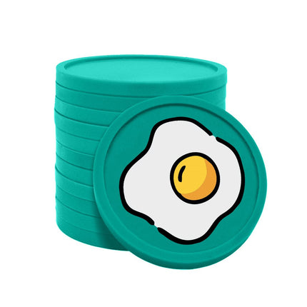 Jetons pour buvette œuf au plat Ø29 mm - 100 pièces