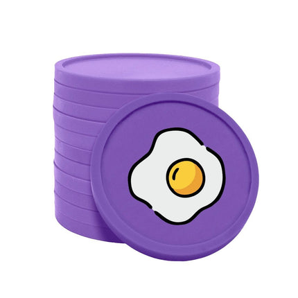 Jetons pour buvette œuf au plat Ø29 mm - 100 pièces