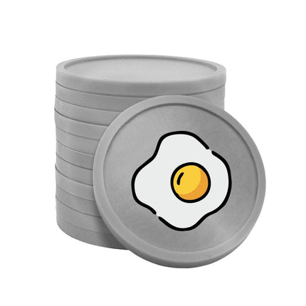 Jetons pour buvette œuf au plat Ø29 mm - 100 pièces