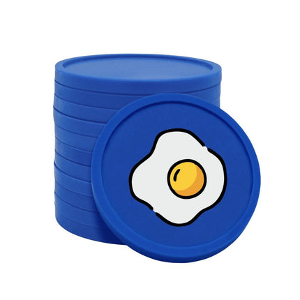 Jetons pour buvette œuf au plat Ø29 mm - 100 pièces
