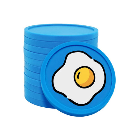 Jetons pour buvette œuf au plat Ø29 mm - 100 pièces