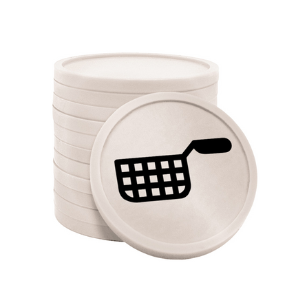 Jetons pour buvette friteuse Ø29 mm - 100 pièces