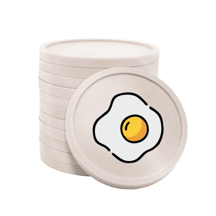Jetons pour buvette œuf au plat Ø29 mm - 100 pièces