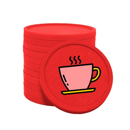Jetons pour buvette tasse de café Ø29 mm - 100 pièces