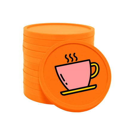Jetons pour buvette tasse de café Ø29 mm - 100 pièces