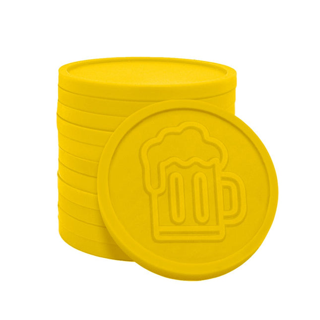 Jetons pour buvette chope de bière en relief - Ø29 mm - 250 pièces