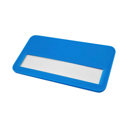 Badge nominatif personnalisé Business plastique - 72 x 38 mm - par pièce