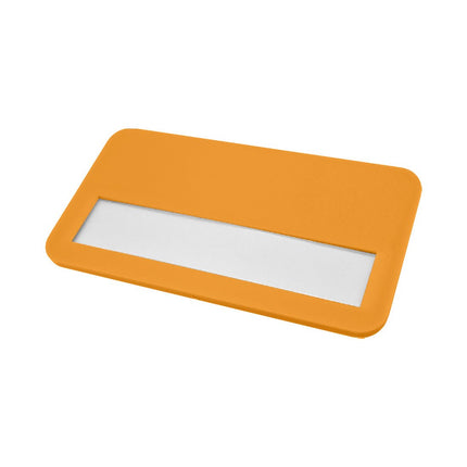 Badge nominatif personnalisé Business plastique - 72 x 38 mm - par pièce