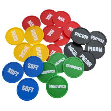 Jetons personnalisés -  Ø29 mm - 100 pièces