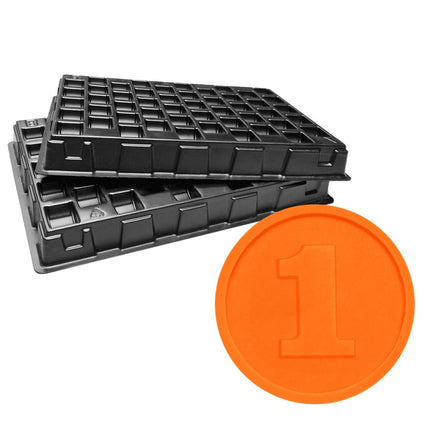 Casiers de rangement avec jetons pour buvette Ø29 mm - 1000 pièces