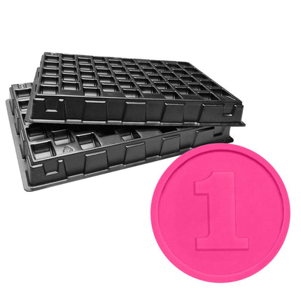 Casiers de rangement avec jetons pour buvette Ø29 mm - 1000 pièces