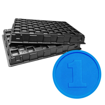 Casiers de rangement avec jetons pour buvette Ø29 mm - 1000 pièces