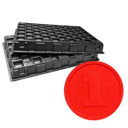 Casiers de rangement avec jetons pour buvette Ø29 mm - 1000 pièces