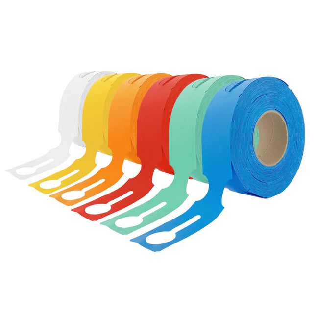 Grandes étiquettes à boucle sur rouleau - 273 x 59 mm - pour imprimante transfert thermique - 500 étiquettes