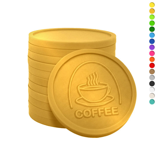 Jetons pour buvette café en relief - Ø29 mm - 250 pièces