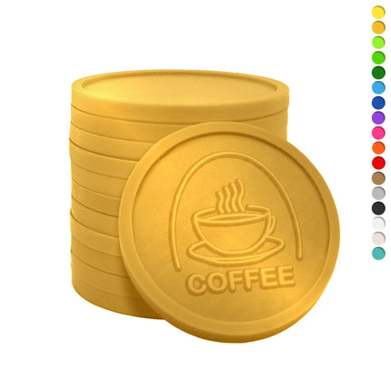 Jetons pour buvette café en relief - Ø29 mm - 250 pièces