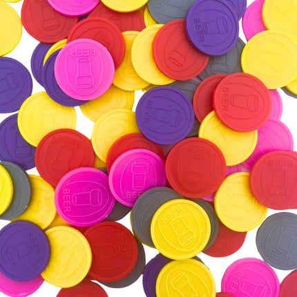 Jetons pour buvette verre de bière en relief - Ø29 mm - 250 pièces