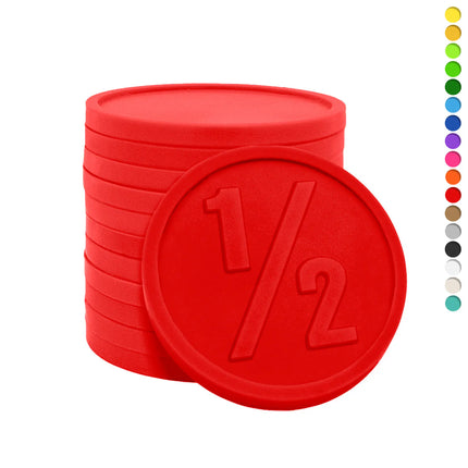 Jetons pour buvette 1/2 - Ø29 mm - 250 pièces