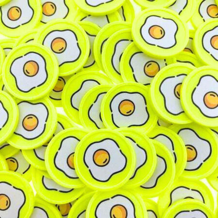 Jetons pour buvette œuf au plat Ø29 mm - 100 pièces