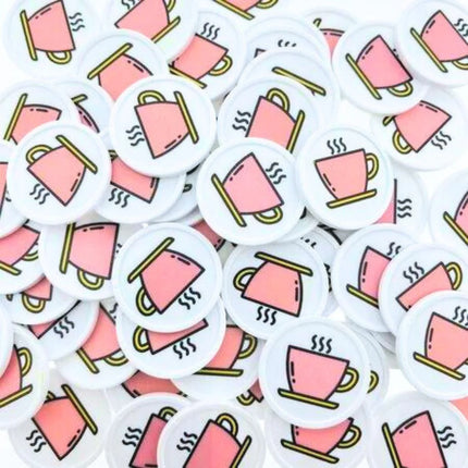 Jetons pour buvette tasse de café Ø29 mm - 100 pièces