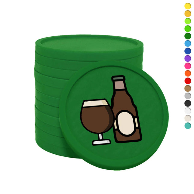 Jetons pour buvette bière spéciale Ø29 mm - 100 pièces