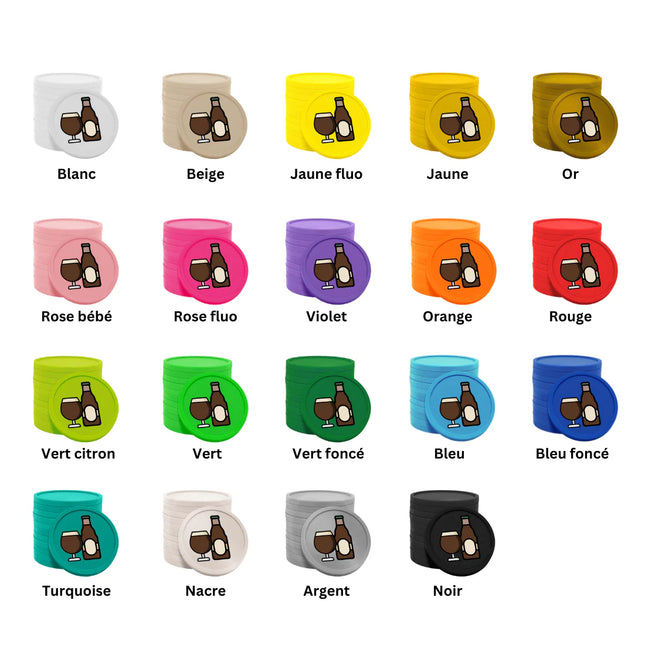 Jetons pour buvette bière spéciale Ø29 mm - 100 pièces