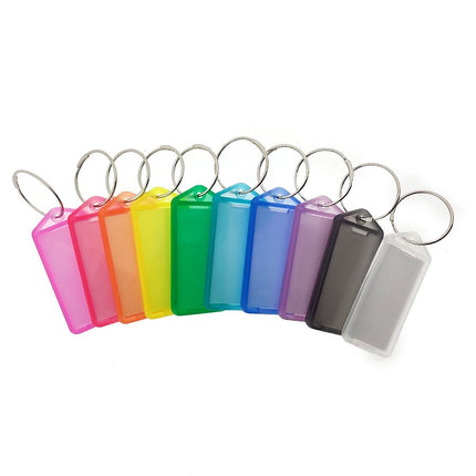 Porte-clés avec anneau - 60 x 27 mm - 100 pièces