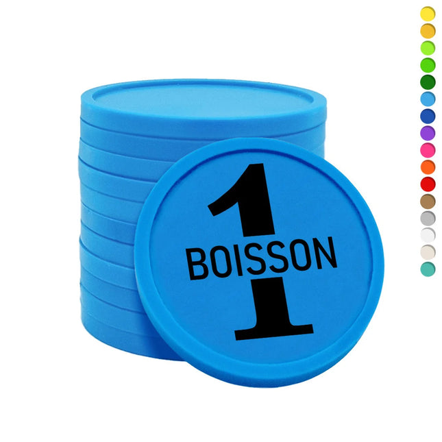 Jetons pour buvette 1 boisson Ø29 mm - 100 pièces