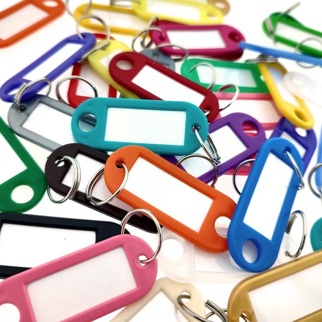 Porte-clés étiquettes - 55 x 22 mm - 100 pièces