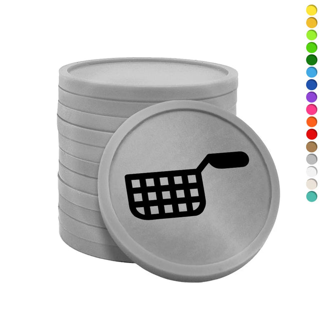 Jetons pour buvette friteuse Ø29 mm - 100 pièces