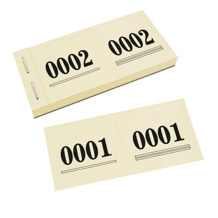 Carnet de tickets vestiaire numérotés - 1000 tickets