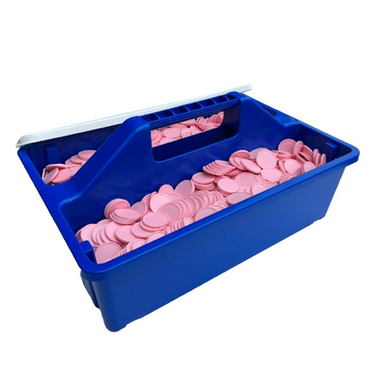 Boîte de rangement empilable avec couvercle pour 2000 jetons