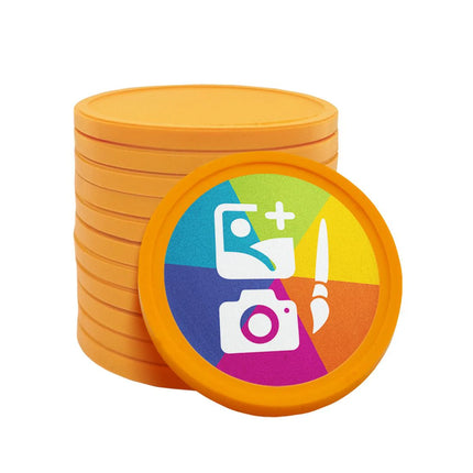 Jetons personnalisés en fécule de pomme de terre -  Ø29 mm - 100 pièces