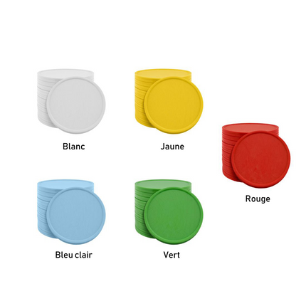 Jetons personnalisés -  Ø35 mm - 100 pièces