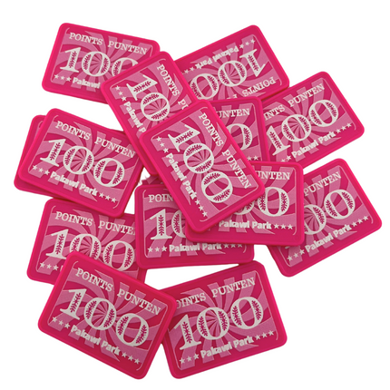 Jetons personnalisés rectangle - 50 x 35 mm - 100 pièces