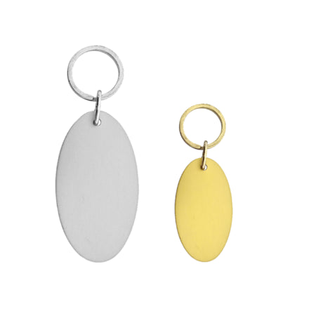Porte-clés hôtel Victor Ovale - aluminium - par pièce