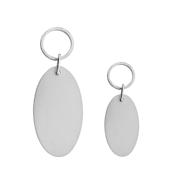 Porte-clés hôtel Victor Ovale - aluminium - par pièce