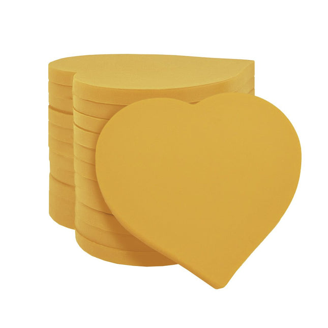 Jetons vierges cœur - 40 x 40 mm - 100 pièces