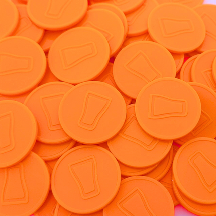 Jetons pour buvette boisson en relief - Ø29 mm - 250 pièces