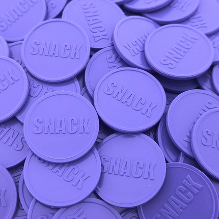Jetons pour buvette snack en relief - Ø29 mm - 250 pièces