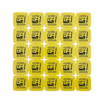 Jetons événementiels séparables personnalisés en plastique recyclé - avec une couleur d'impression - par 1000 pièces